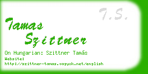 tamas szittner business card