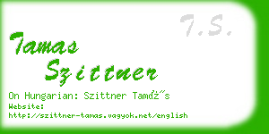 tamas szittner business card